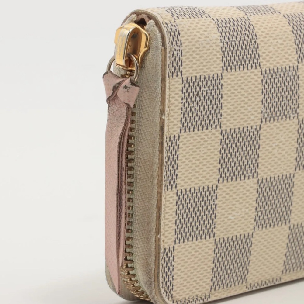 Louis Vuitton Damier Azur Clemence Wallet Rose Ballerine N61264 - Picture 10 of 12